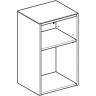 Шкаф GEBERIT SMYLE SQUARE 500,358.JK.1 36 см темно-серый
