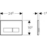 Смывная клавиша GEBERIT SIGMA 50 115.788.JM.2